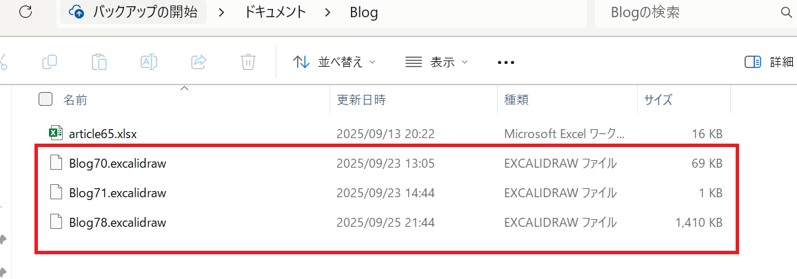 excalidrawファイル